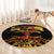 Personalised Papua New Guinea 49th Anniversary Round Carpet Bird of Paradise Unity In Diversity