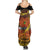 Personalised Papua New Guinea 49th Anniversary Summer Maxi Dress Bird of Paradise Unity In Diversity