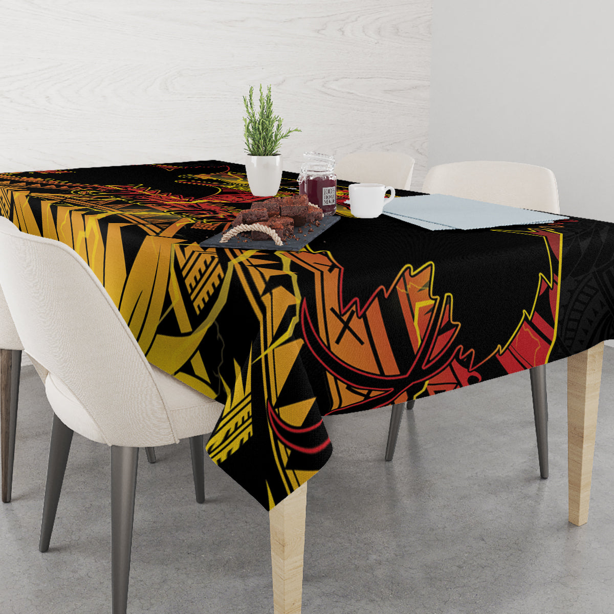 Personalised Papua New Guinea 49th Anniversary Tablecloth Bird of Paradise Unity In Diversity LT9 - Polynesian Pride