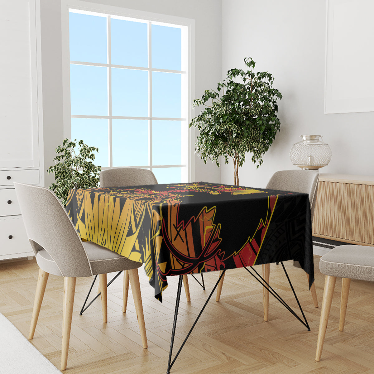 Personalised Papua New Guinea 49th Anniversary Tablecloth Bird of Paradise Unity In Diversity LT9 - Polynesian Pride