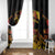 Personalised Papua New Guinea 49th Anniversary Window Curtain Bird of Paradise Unity In Diversity