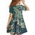 Hawaiian Hibiscus Tribal Vintage Motif Family Matching Long Sleeve Bodycon Dress and Hawaiian Shirt Ver 1