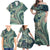 Hawaiian Hibiscus Tribal Vintage Motif Family Matching Off Shoulder Maxi Dress and Hawaiian Shirt Ver 1