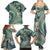 Hawaiian Hibiscus Tribal Vintage Motif Family Matching Summer Maxi Dress and Hawaiian Shirt Ver 1