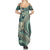 Hawaiian Hibiscus Tribal Vintage Motif Family Matching Summer Maxi Dress and Hawaiian Shirt Ver 1