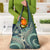 Hawaiian Hibiscus Tribal Vintage Motif Grocery Bag Ver 1