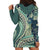 Hawaiian Hibiscus Tribal Vintage Motif Hoodie Dress Ver 1