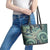 Hawaiian Hibiscus Tribal Vintage Motif Leather Tote Bag Ver 1