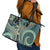 Hawaiian Hibiscus Tribal Vintage Motif Leather Tote Bag Ver 1