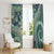 Hawaiian Hibiscus Tribal Vintage Motif Window Curtain Ver 1