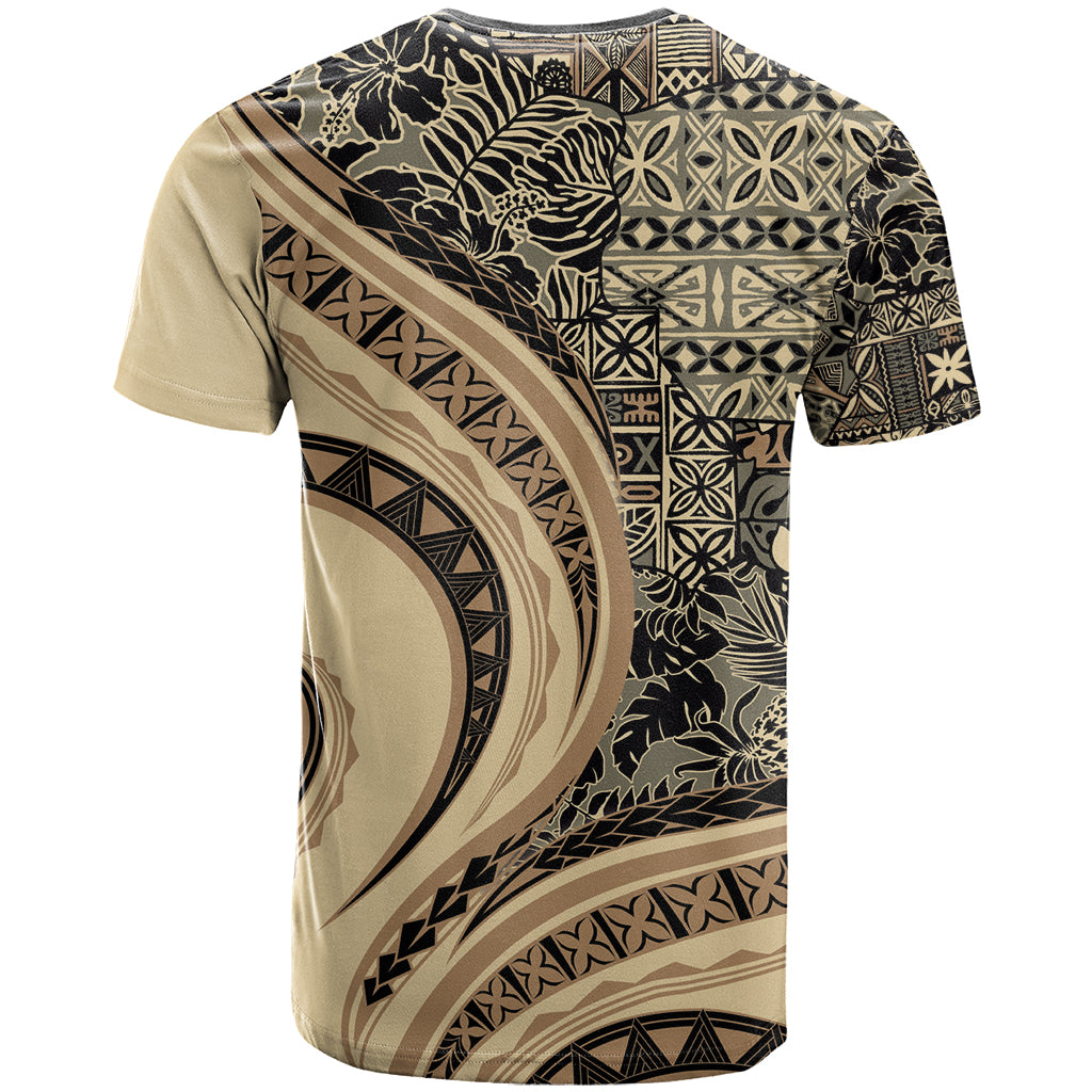 Hawaiian Hibiscus Tribal Vintage Motif T Shirt Ver 2 LT9 - Polynesian Pride