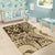 Hawaiian Hibiscus Tribal Vintage Motif Area Rug Ver 3