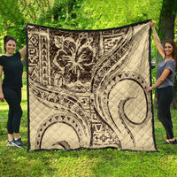 Hawaiian Hibiscus Tribal Vintage Motif Quilt Ver 3 LT9 - Polynesian Pride