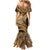 Hawaiian Hibiscus Tribal Vintage Motif Mermaid Dress Ver 4