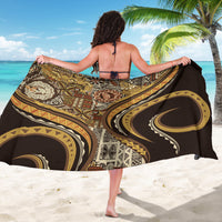 Hawaiian Hibiscus Tribal Vintage Motif Sarong Ver 4 LT9 - Polynesian Pride
