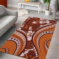 Hawaiian Hibiscus Tribal Vintage Motif Area Rug Ver 5 LT9 - Polynesian Pride