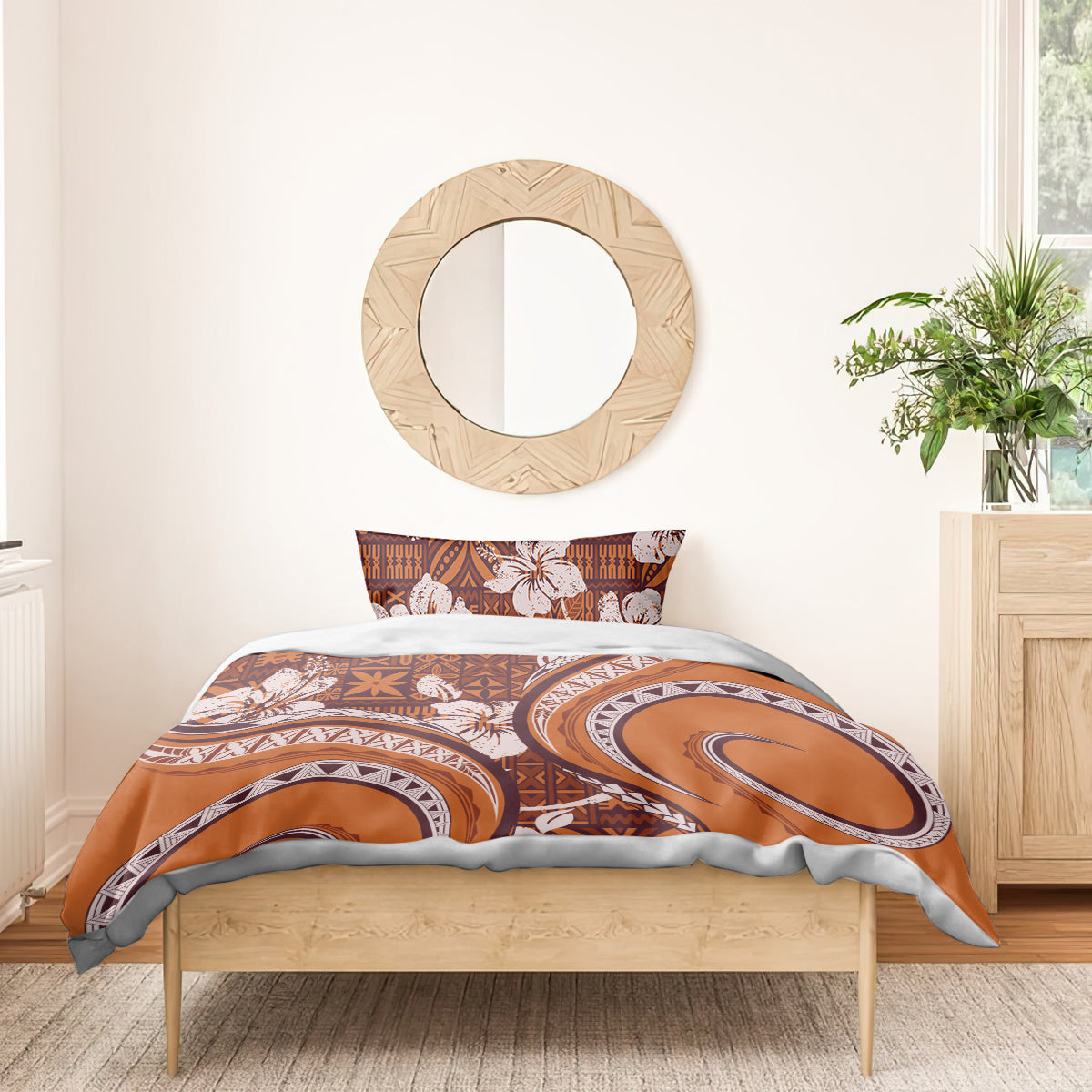 Hawaiian Hibiscus Tribal Vintage Motif Bedding Set Ver 5 LT9 - Polynesian Pride