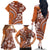 Hawaiian Hibiscus Tribal Vintage Motif Family Matching Off The Shoulder Long Sleeve Dress and Hawaiian Shirt Ver 5