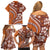 Hawaiian Hibiscus Tribal Vintage Motif Family Matching Off Shoulder Short Dress and Hawaiian Shirt Ver 5