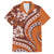 Hawaiian Hibiscus Tribal Vintage Motif Family Matching Puletasi and Hawaiian Shirt Ver 5