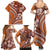 Hawaiian Hibiscus Tribal Vintage Motif Family Matching Summer Maxi Dress and Hawaiian Shirt Ver 5