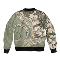 Hawaiian Hibiscus Tribal Vintage Motif Bomber Jacket Ver 6 LT9 - Polynesian Pride