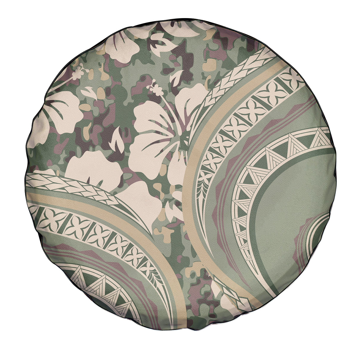 Hawaiian Hibiscus Tribal Vintage Motif Spare Tire Cover Ver 6 LT9 - Polynesian Pride