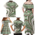 Hawaiian Hibiscus Tribal Vintage Motif Family Matching Off Shoulder Maxi Dress and Hawaiian Shirt Ver 7