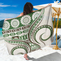 Hawaiian Hibiscus Tribal Vintage Motif Sarong Ver 7 LT9 One Size 44 x 66 inches Green - Polynesian Pride