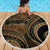 Hawaiian Hibiscus Tribal Vintage Motif Beach Blanket Ver 8