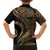 Hawaiian Hibiscus Tribal Vintage Motif Family Matching Short Sleeve Bodycon Dress and Hawaiian Shirt Ver 8