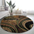 Hawaiian Hibiscus Tribal Vintage Motif Round Carpet Ver 8