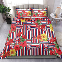 Hawaii Hibiscus Lei Bedding Set Hawaiian Flag Motif LT9 - Polynesian Pride