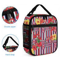 Hawaii Hibiscus Lei Lunch Bag Hawaiian Flag Motif LT9 - Polynesian Pride