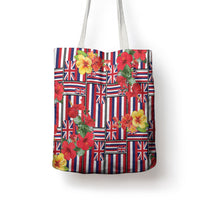 Hawaii Hibiscus Lei Tote Bag Hawaiian Flag Motif LT9 - Polynesian Pride