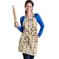 Hawaii Lokelani Pikake Lei Apron Hawaiian Flag Motif LT9 - Polynesian Pride