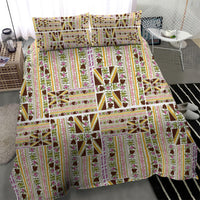 Hawaii Lokelani Pikake Lei Bedding Set Hawaiian Flag Motif LT9 - Polynesian Pride