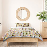 Hawaii Lokelani Pikake Lei Bedding Set Hawaiian Flag Motif LT9 - Polynesian Pride