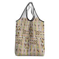 Hawaii Lokelani Pikake Lei Grocery Bag Hawaiian Flag Motif LT9 - Polynesian Pride
