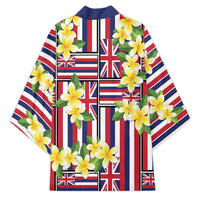 Hawaii Plumeria Lei Kimono Hawaiian Flag Motif LT9 - Polynesian Pride