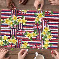 Hawaii Plumeria Lei Puzzle Hawaiian Flag Motif LT9 - Polynesian Pride