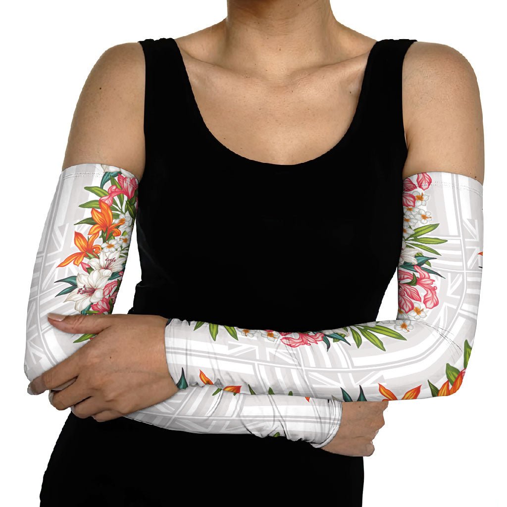Hawaii Tropical Twist Lei Arm Sleeves Hawaiian Flag Motif LT9 - Polynesian Pride