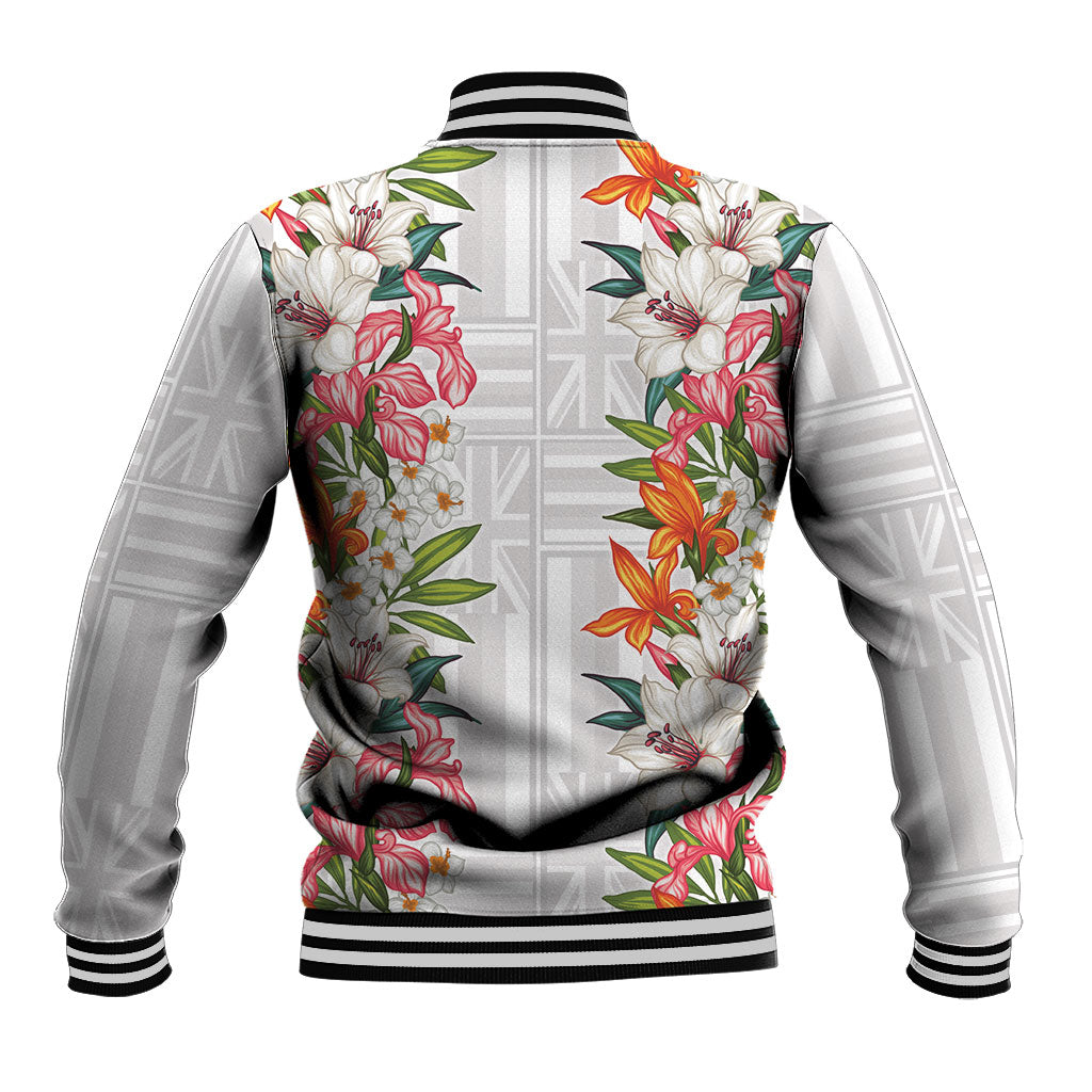 Hawaii Tropical Twist Lei Baseball Jacket Hawaiian Flag Motif LT9 - Polynesian Pride