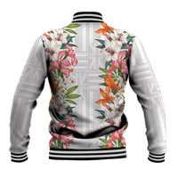 Hawaii Tropical Twist Lei Baseball Jacket Hawaiian Flag Motif LT9 - Polynesian Pride