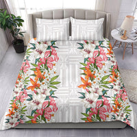 Hawaii Tropical Twist Lei Bedding Set Hawaiian Flag Motif LT9 - Polynesian Pride