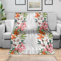Hawaii Tropical Twist Lei Blanket Hawaiian Flag Motif LT9 - Polynesian Pride