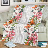 Hawaii Tropical Twist Lei Blanket Hawaiian Flag Motif LT9 - Polynesian Pride