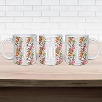 Hawaii Tropical Twist Lei Ceramic Mug Hawaiian Flag Motif LT9 - Polynesian Pride