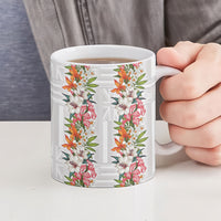 Hawaii Tropical Twist Lei Ceramic Mug Hawaiian Flag Motif LT9 - Polynesian Pride