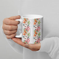 Hawaii Tropical Twist Lei Ceramic Mug Hawaiian Flag Motif LT9 - Polynesian Pride